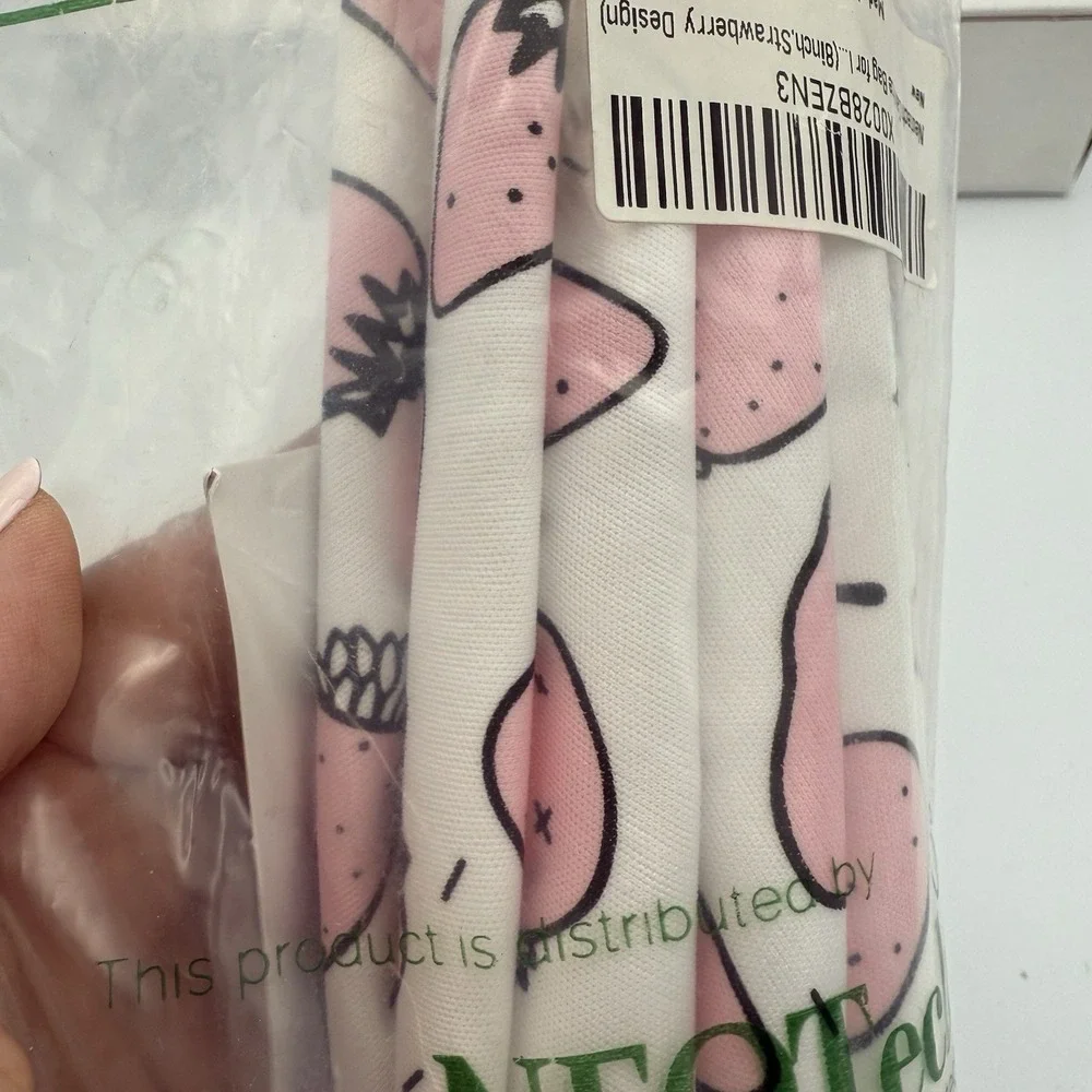 New In Bag Neo Tech Reusable Cold and Hot Compress Ice Bag Strawberry Pattern